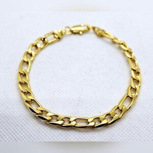 18K Gold Plated Chain Link Unisex Bracelet